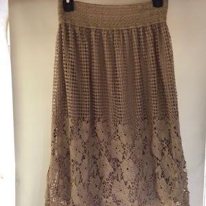 Crocheted skirt